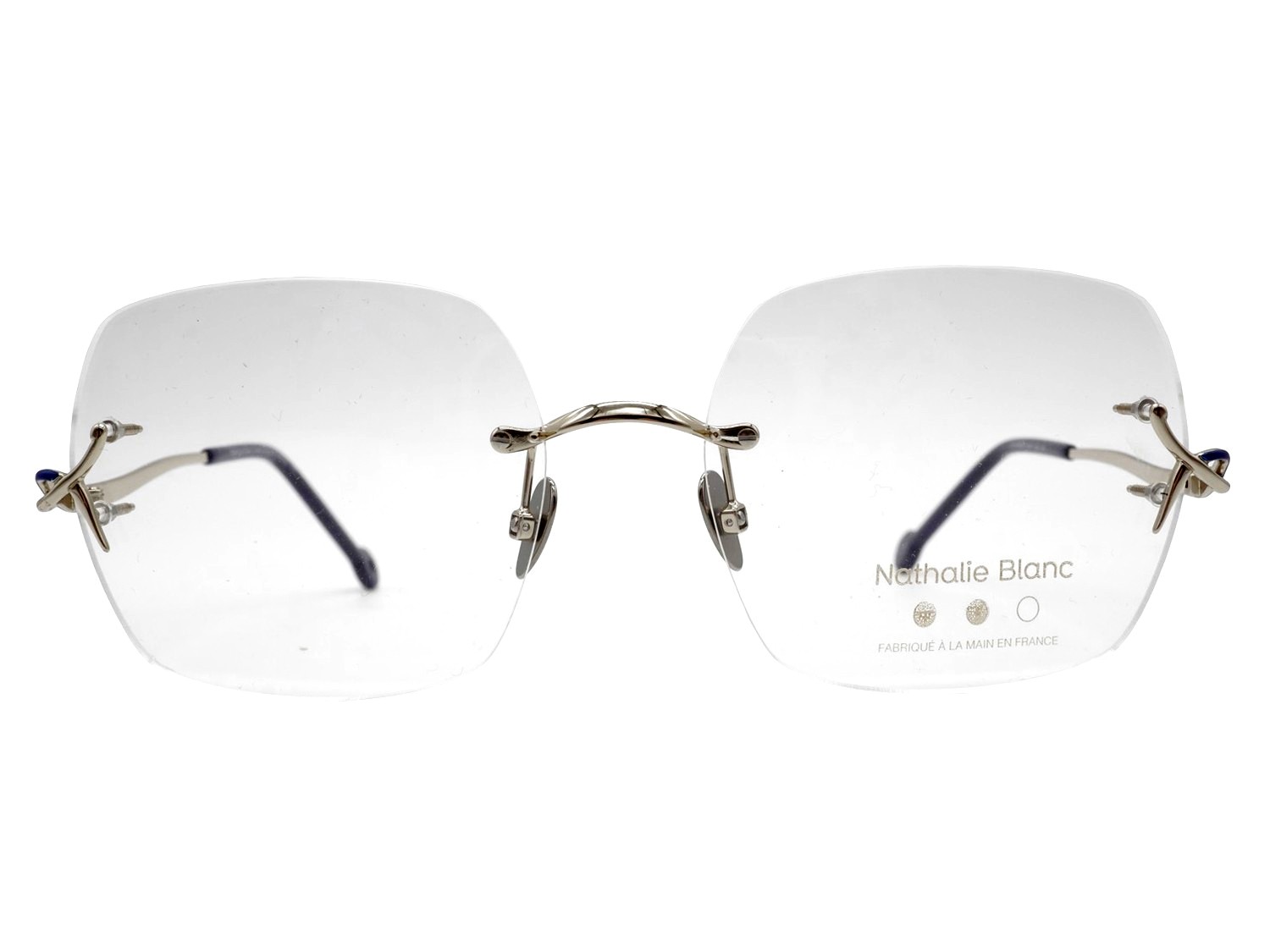 Nathalie Blanc Catherine 298 white gold/navy blue
